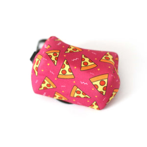 Hot Pink Pizza Waste Bag Holder - Clive and Bacon