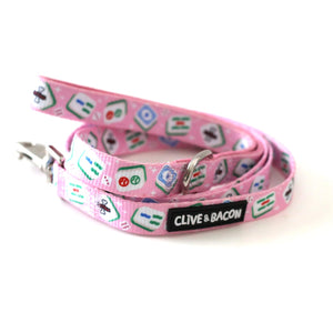 Lady Mahjong Padded Dog Leash - Clive and Bacon