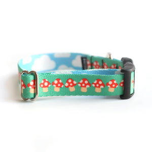 Mushrooms Dog Collar - Clive and Bacon
