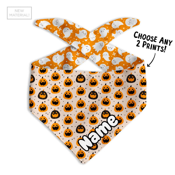 Double Sided Halloween Dog Bandana