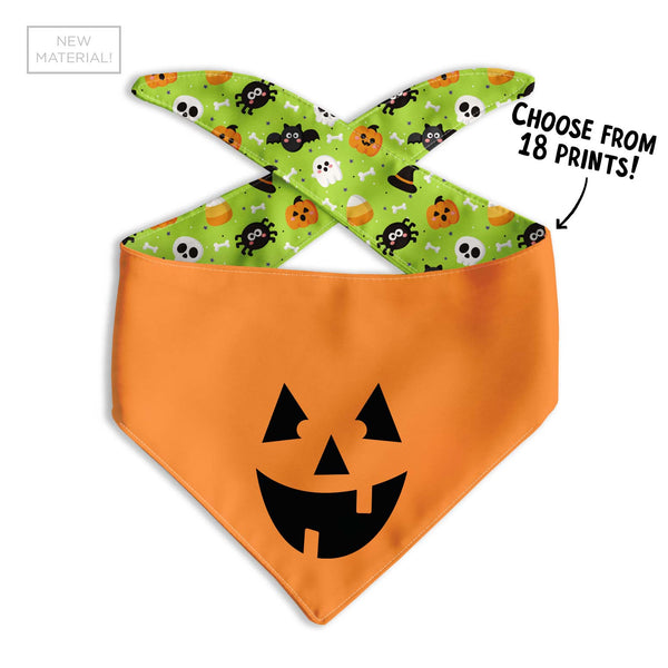 Goofy Pumpkin Dog Bandana