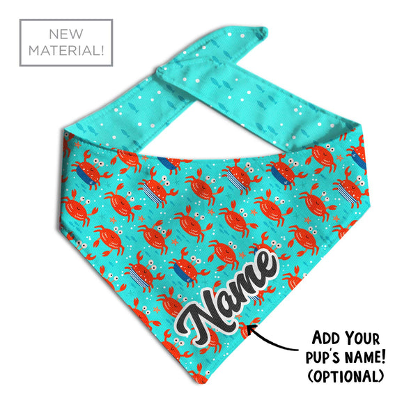 Aqua Clawsome Dog Bandana - Clive and Bacon