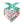 Load image into Gallery viewer, Aqua Conversation Heart Dog Bandana - Clive and Bacon
