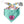 Load image into Gallery viewer, Aqua Conversation Heart Dog Bandana - Clive and Bacon
