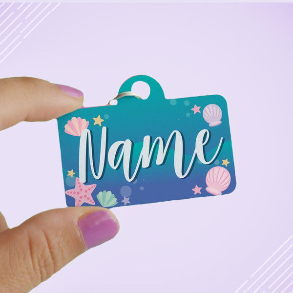 Beach Babe Pet ID Tag - Clive and Bacon