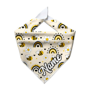 Bee Happy Cooling Dog Bandana - Clive and Bacon