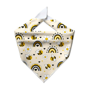 Bee Happy Cooling Dog Bandana - Clive and Bacon