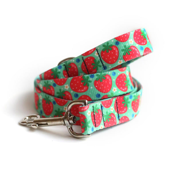 Berry Cute Dog Leash - Clive and Bacon