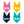 Load image into Gallery viewer, Besties Bandana Set - Clive and Bacon
