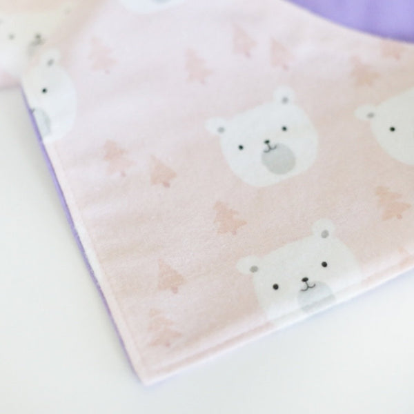 Big Sister Bear Flannel Dog Bandana - Clive and Bacon