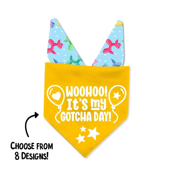Blue Balloon Pup Dog Bandana - Clive and Bacon