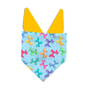 Blue Balloon Pup Dog Bandana - Clive and Bacon