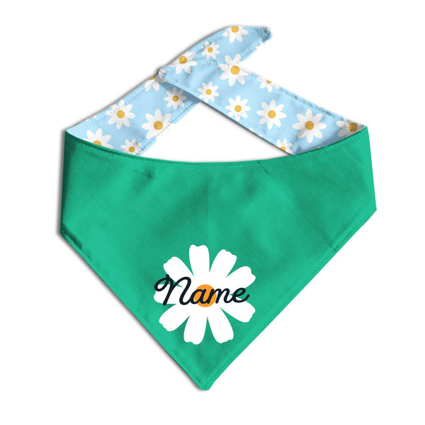 Blue Daisy Flower Dog Bandana - Clive and Bacon