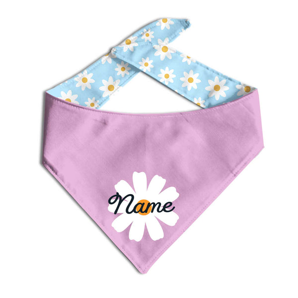 Blue Daisy Flower Dog Bandana - Clive and Bacon