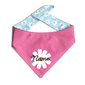 Blue Daisy Flower Dog Bandana - Clive and Bacon