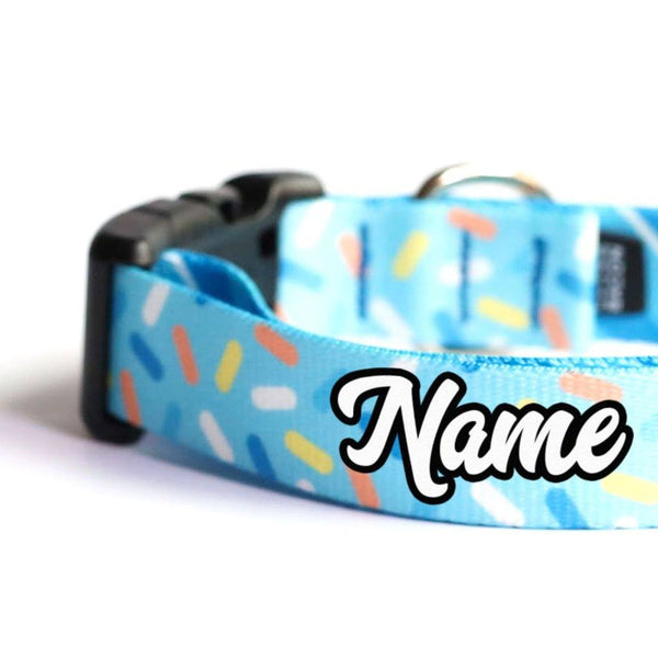 Blueberry Sprinkles Dog Collar - Clive and Bacon