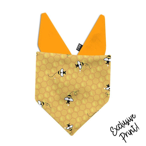 Bumblebee Dog Bandana - Clive and Bacon