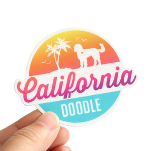 California Doodle Sticker - Clive and Bacon