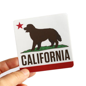 California Retriever Dog Sticker - Clive and Bacon