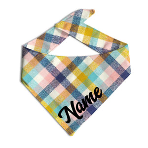 Camomile Flannel Dog Bandana - Clive and Bacon