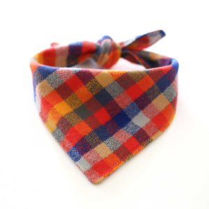 Cayenne Flannel Dog Bandana - Clive and Bacon