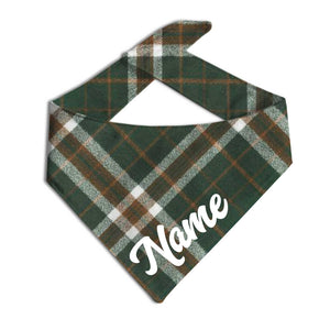 Cedar Flannel Dog Bandana - Clive and Bacon