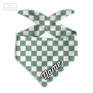Checks Dog Bandana - Clive and Bacon
