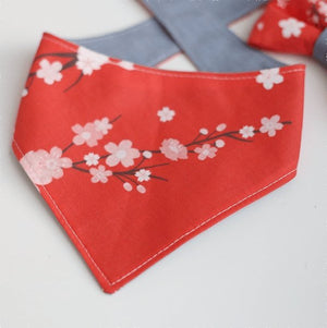 Cherry Blossoms Personalized Dog Bandana - Clive and Bacon