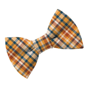 Chestnut Plaid Bow Tie - Clive and Bacon