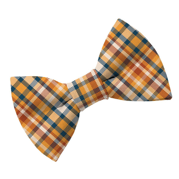Chestnut Plaid Bow Tie - Clive and Bacon