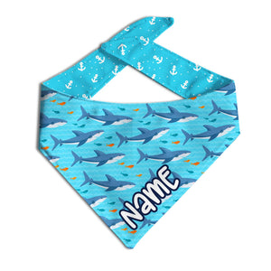 Chomp Chomp Shark Dog Bandana - Clive and Bacon