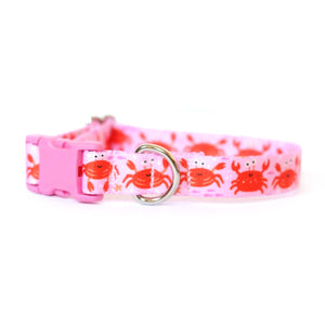 Clawsome Crab Dog Collar | Pink - Clive and Bacon