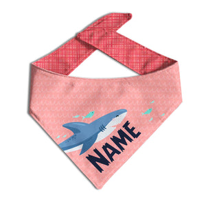 Coral Shark Personalized Dog Bandana - Clive and Bacon