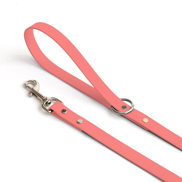 Coral Waterproof Dog Leash - Clive and Bacon