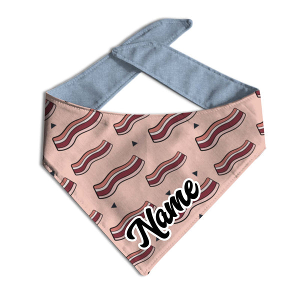 Crispy Bacon Personalized Dog Bandana - Clive and Bacon