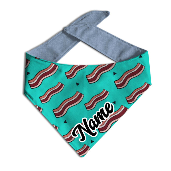 Crispy Bacon Personalized Dog Bandana - Clive and Bacon