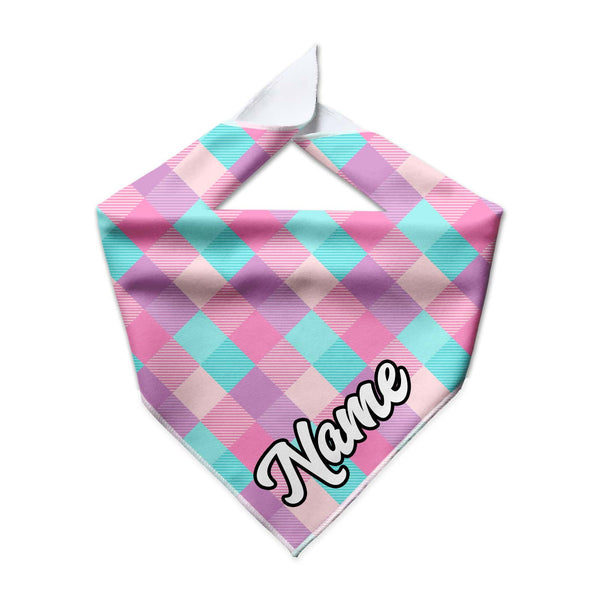 Cupid Plaid Cooling Dog Bandana - Clive and Bacon
