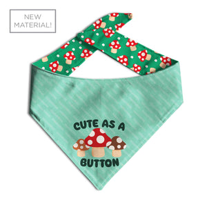 Cute as a Button Dog Bandana - Clive and Bacon