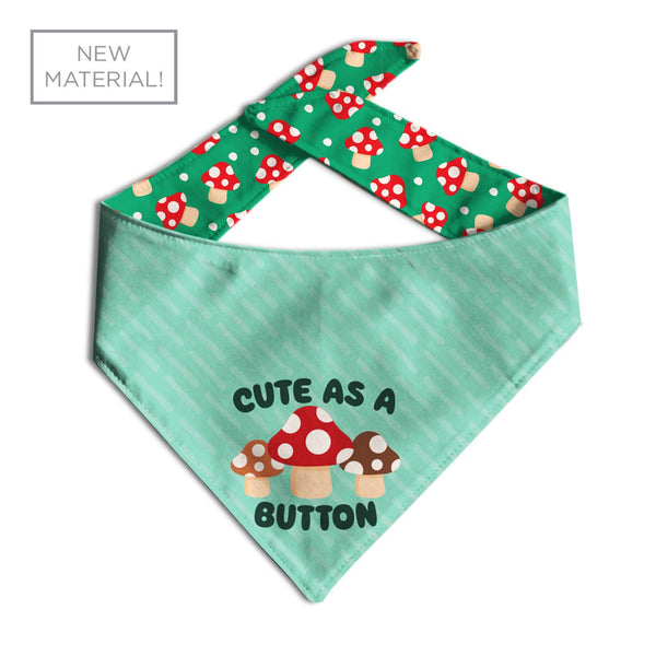 Cute as a Button Dog Bandana - Clive and Bacon