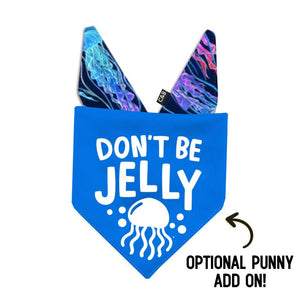 Don't Be Jelly Personalized Dog Bandana - Clive and Bacon