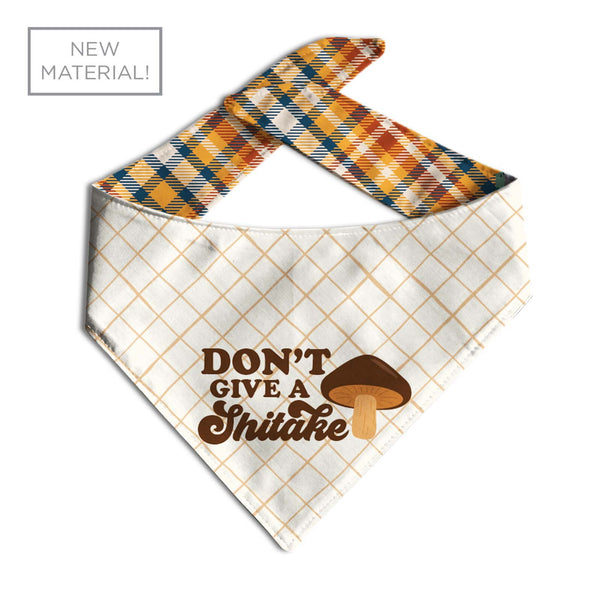 Don't Give a Shitake Dog Bandana - Clive and Bacon