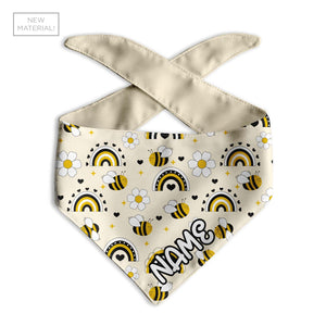 Don't Worry Bee Happy Dog Bandana - Clive and Bacon