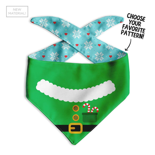 Elf Suit Dog Bandana - Clive and Bacon