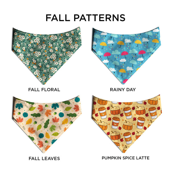 Fall Vibes Dog Bandana - Clive and Bacon