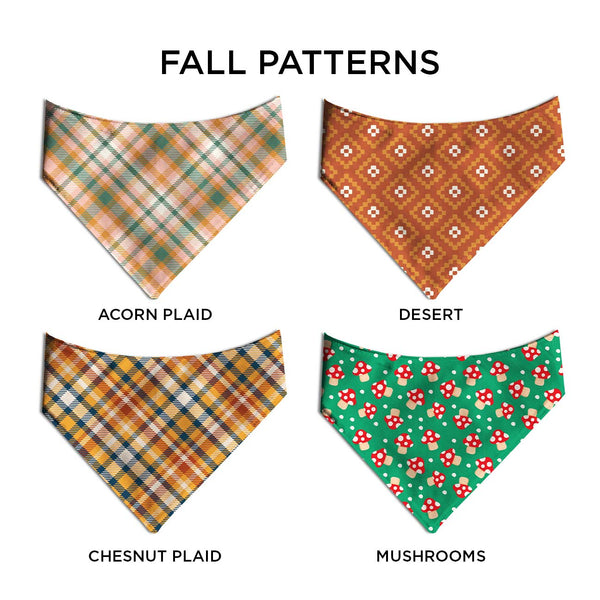 Fall Vibes Dog Bandana - Clive and Bacon