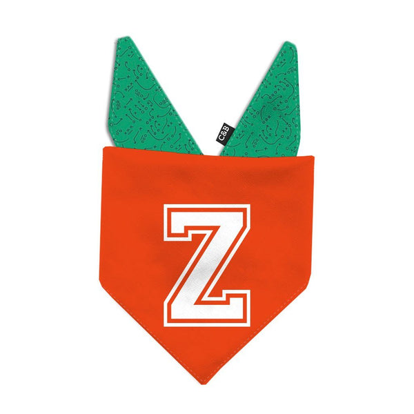 Football Monogram Dog Bandana - Clive and Bacon