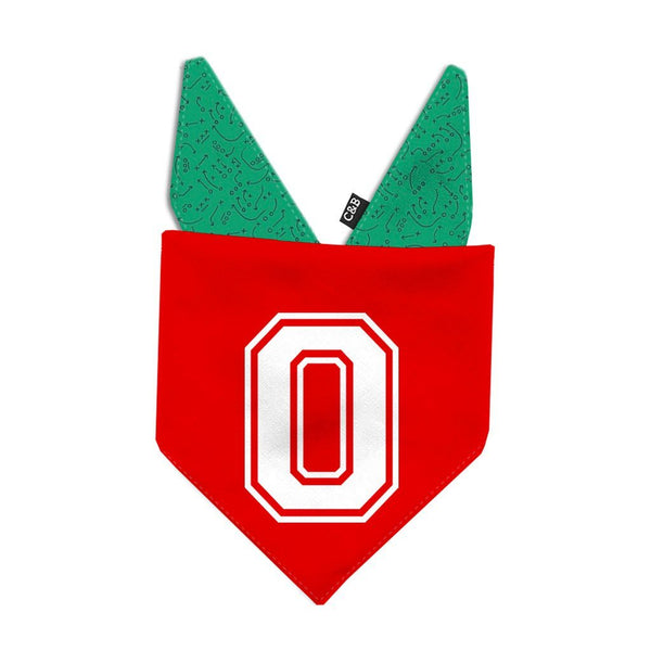 Football Monogram Dog Bandana - Clive and Bacon