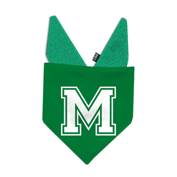 Football Monogram Dog Bandana - Clive and Bacon