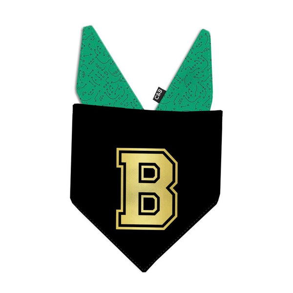 Football Monogram Dog Bandana - Clive and Bacon