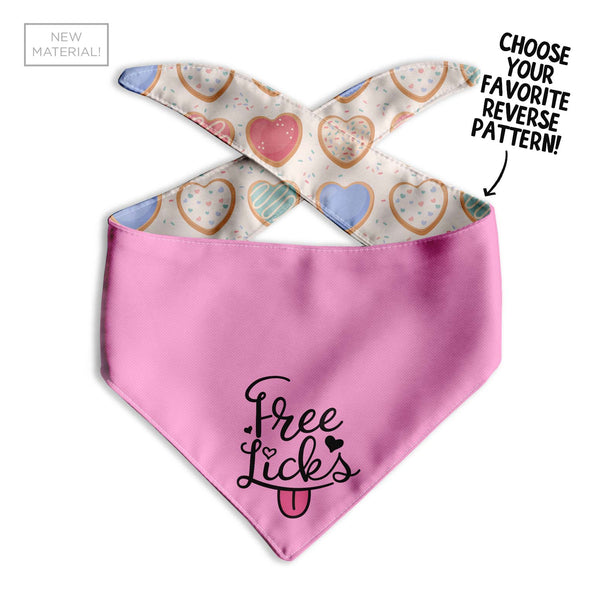 Free Licks Dog Bandana - Clive and Bacon